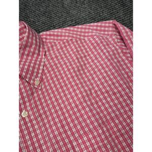 Brooks Brothers Shirt Mens Large Plaid Button Up Long Sleeve Classic Dress Shirt
